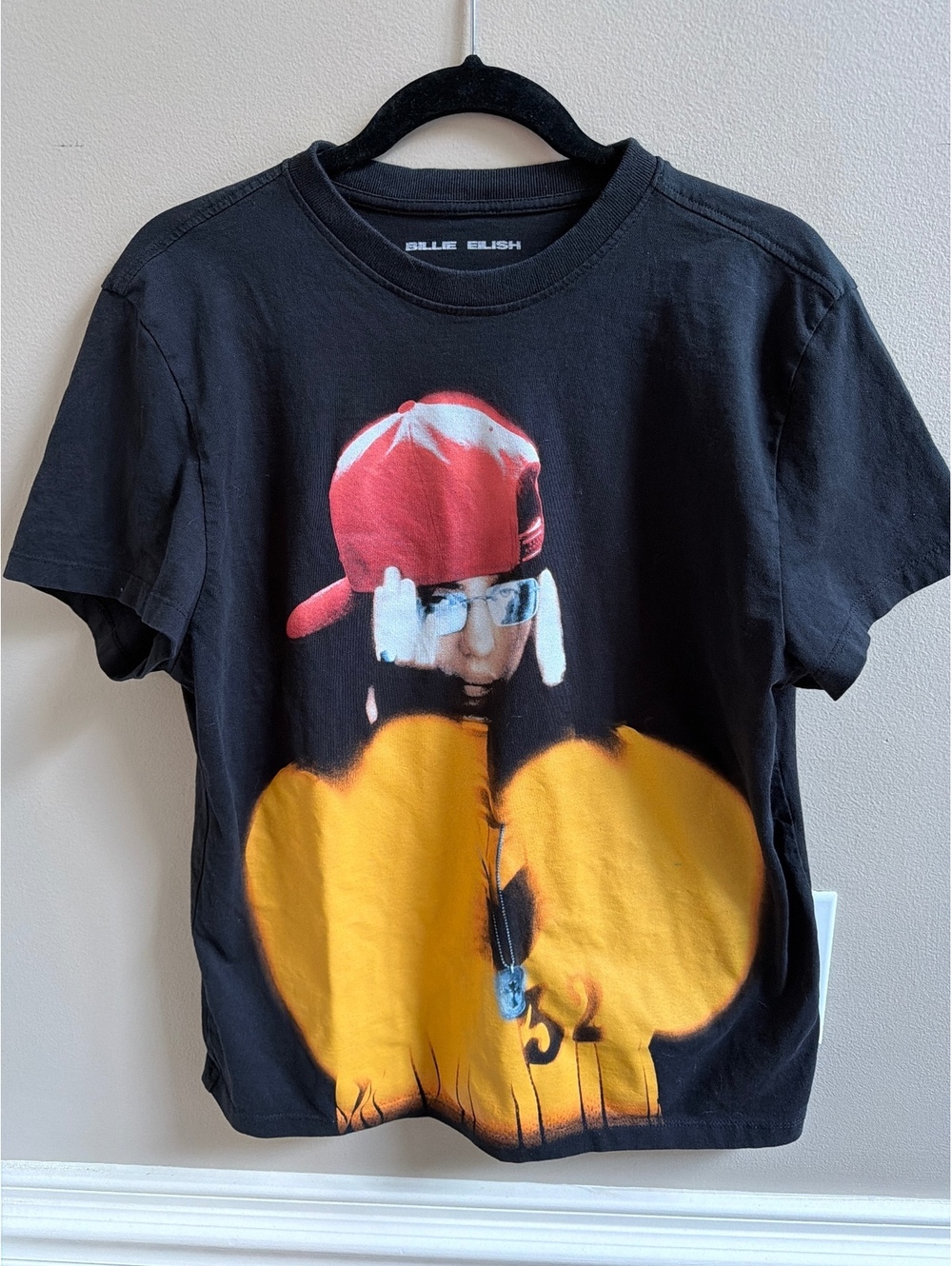 Official Billie Eilish Hit Me Hard And Soft Tour Shirt Black Tour Dates Back Med